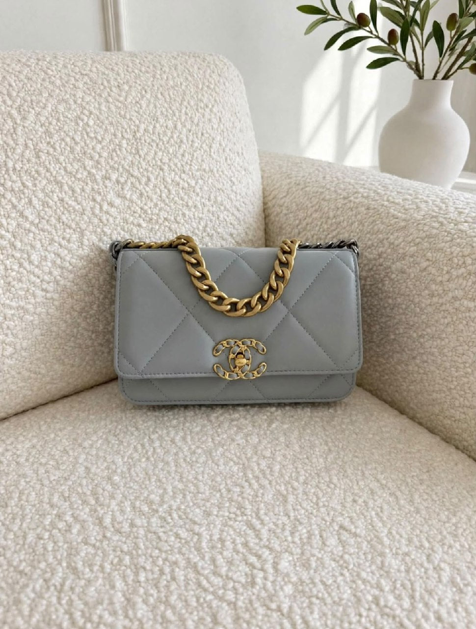 Chanel Shoulder Bag - White, Grey, Black