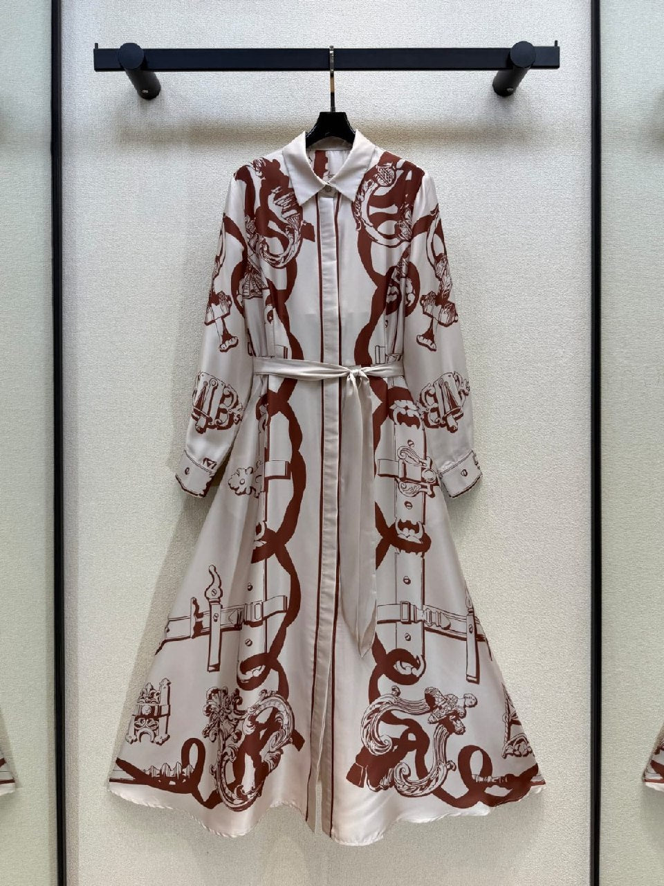 Hermès Dress - White & Brown