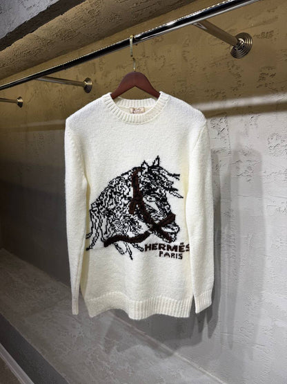 Hermès Sweater - White, Black, Navy