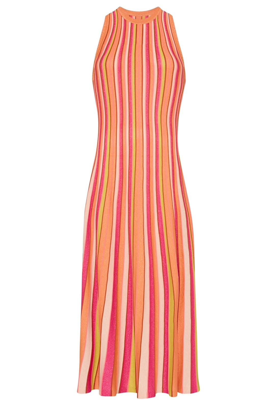 Missoni High-Neck Maxi Dress - Orange