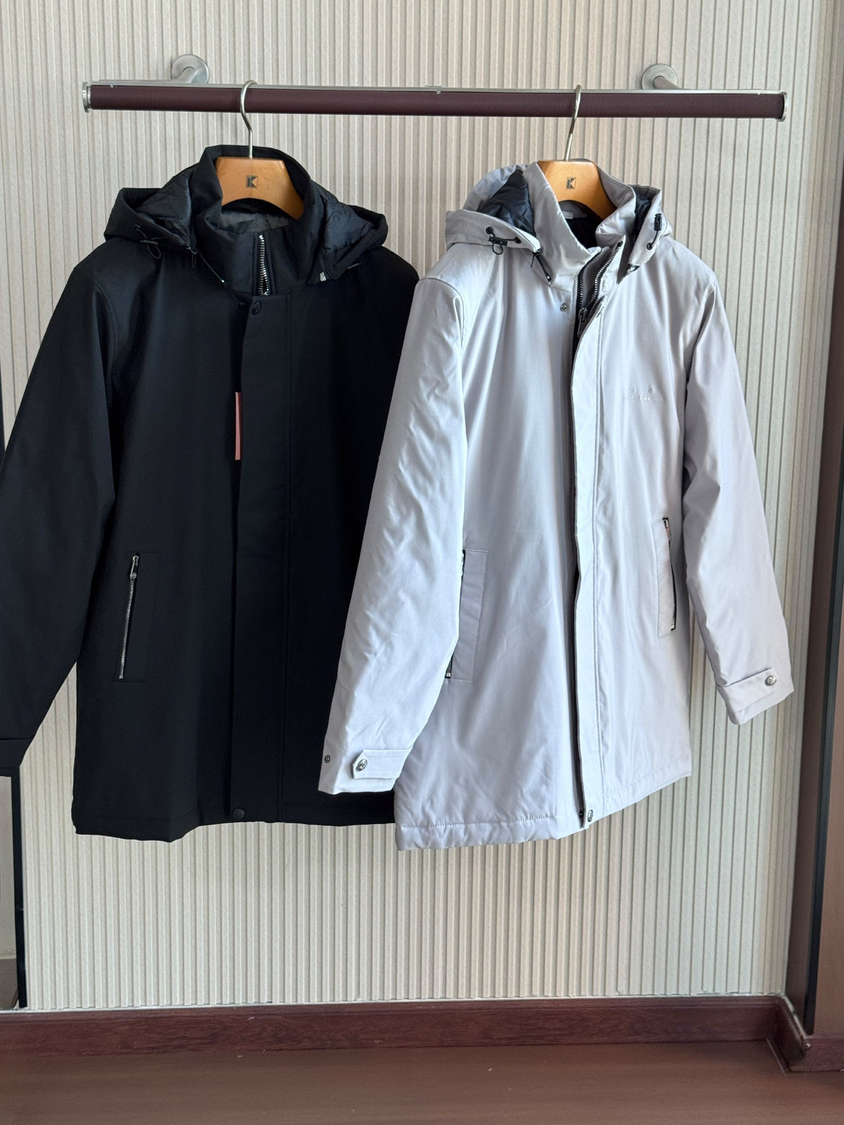 Loro Piana Cuff-Tab Jacket - White, Black