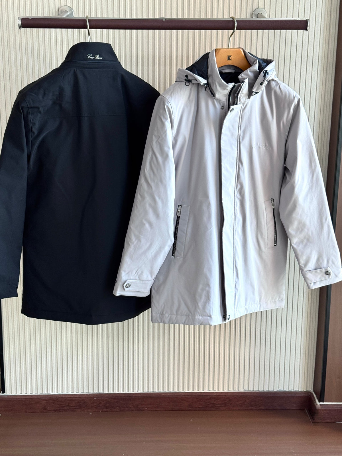 Loro Piana Cuff-Tab Jacket - White, Black