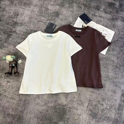 Prada T-Shirt - White, Burgundy