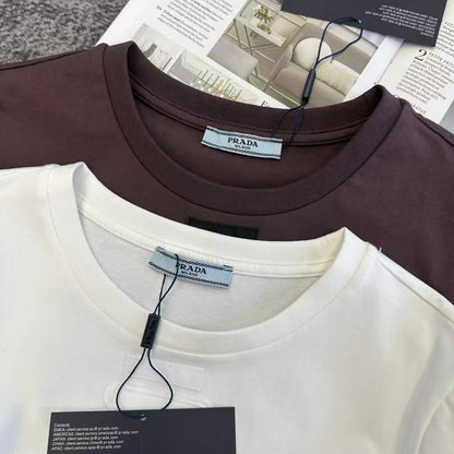 Prada T-Shirt - White, Burgundy