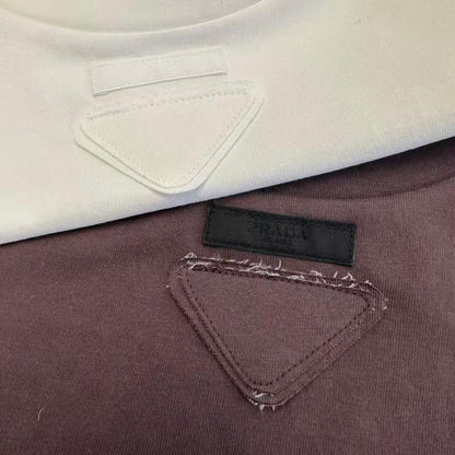 Prada T-Shirt - White, Burgundy
