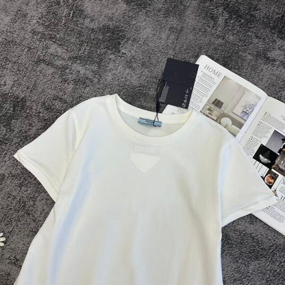 Prada T-Shirt - White, Burgundy