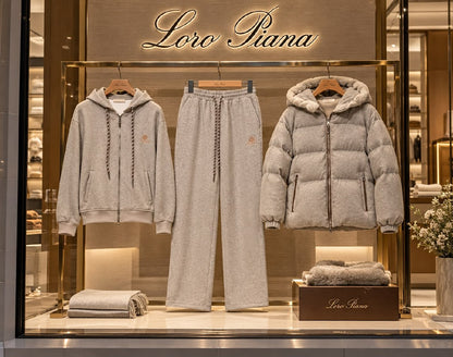 Loro Piana Hooded 3-Piece Set - Grey