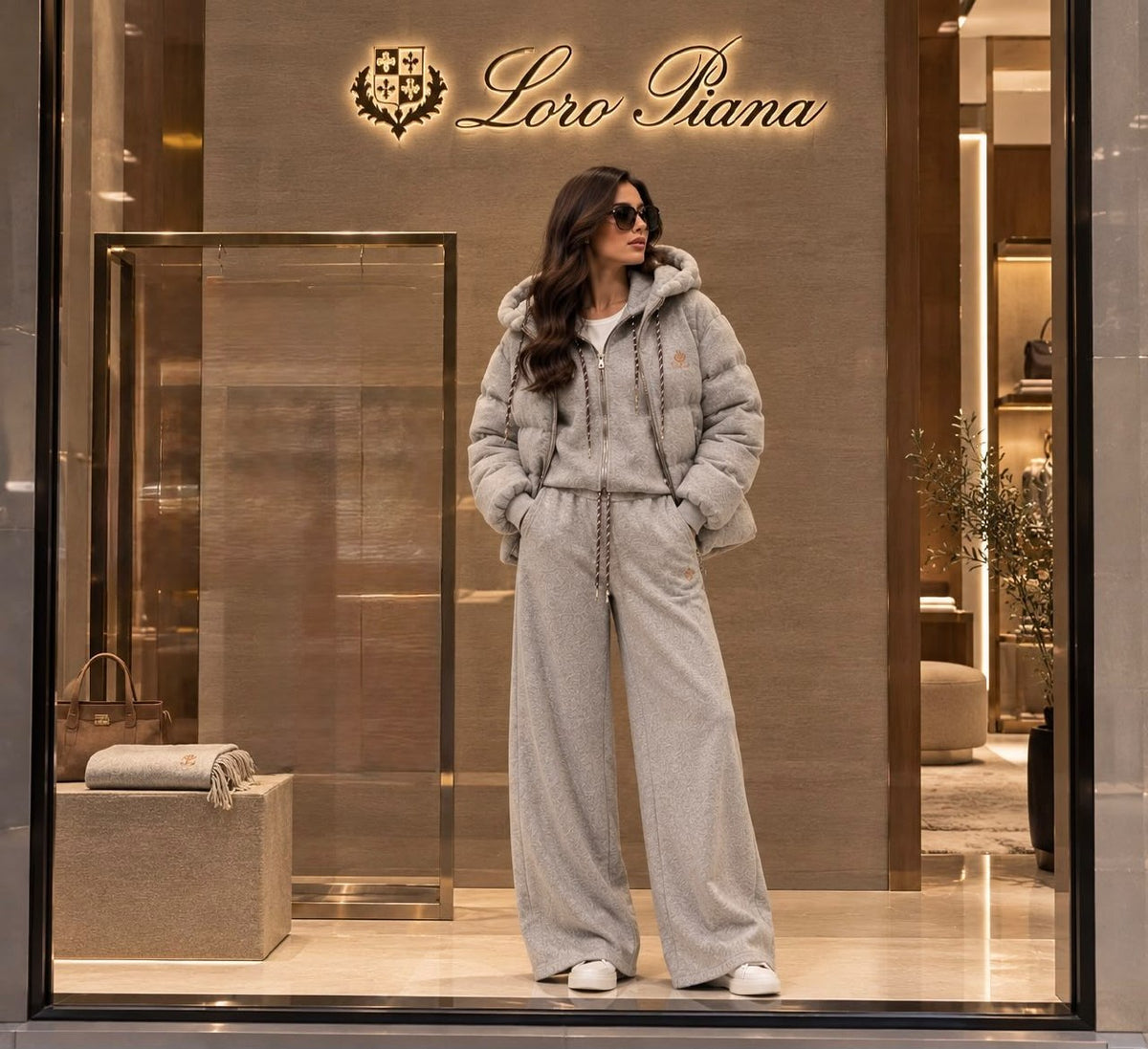 Loro Piana Hooded 3-Piece Set - Grey