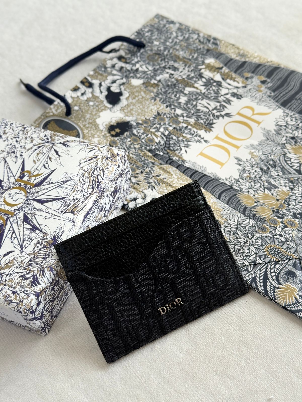 Dior Card Holder - Black