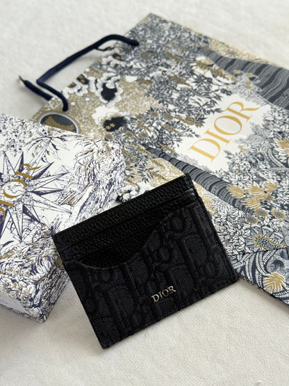 Dior Card Holder - Black