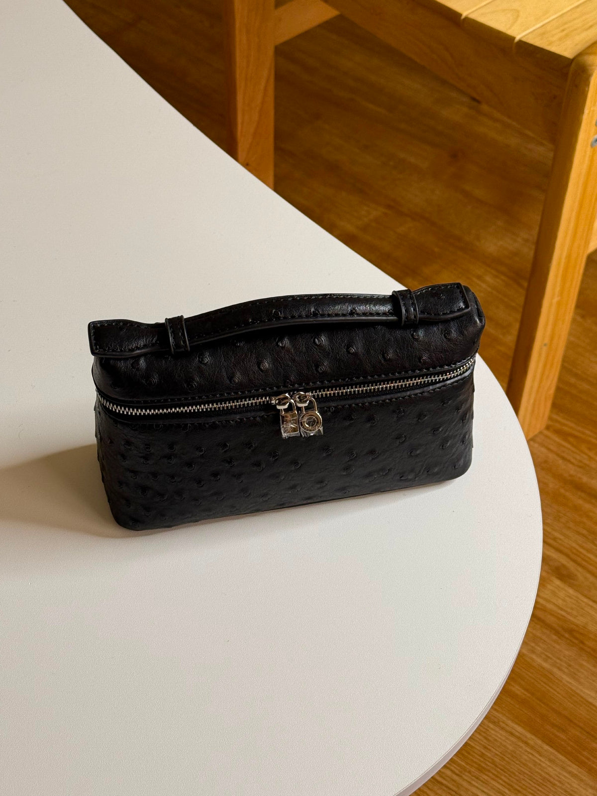 Loro Piana Handbag - Black Embossed