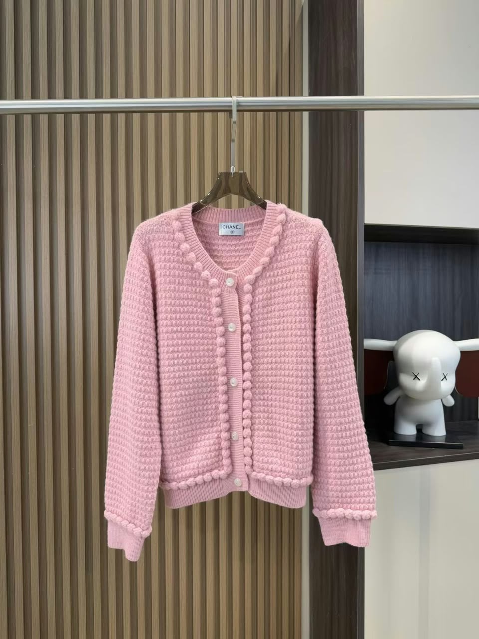 Chanel Cardigan - Pink, White, Black