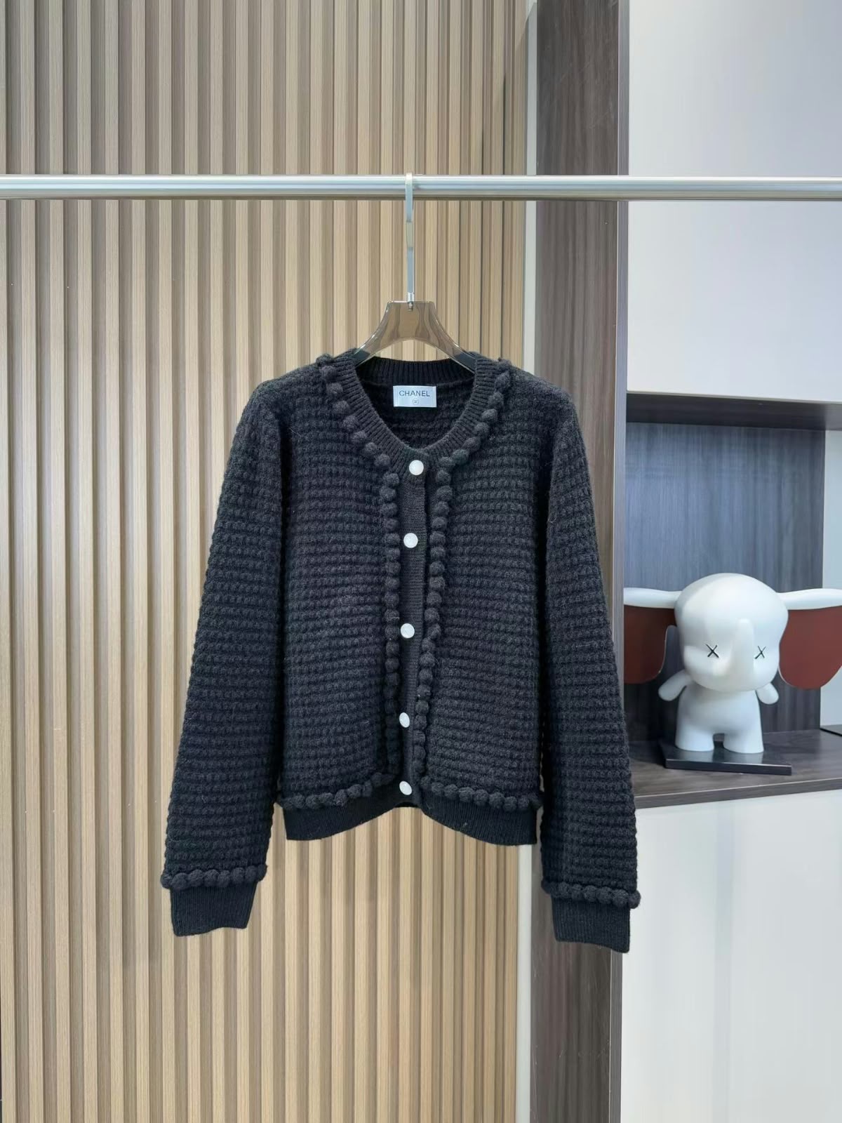 Chanel Cardigan - Pink, White, Black