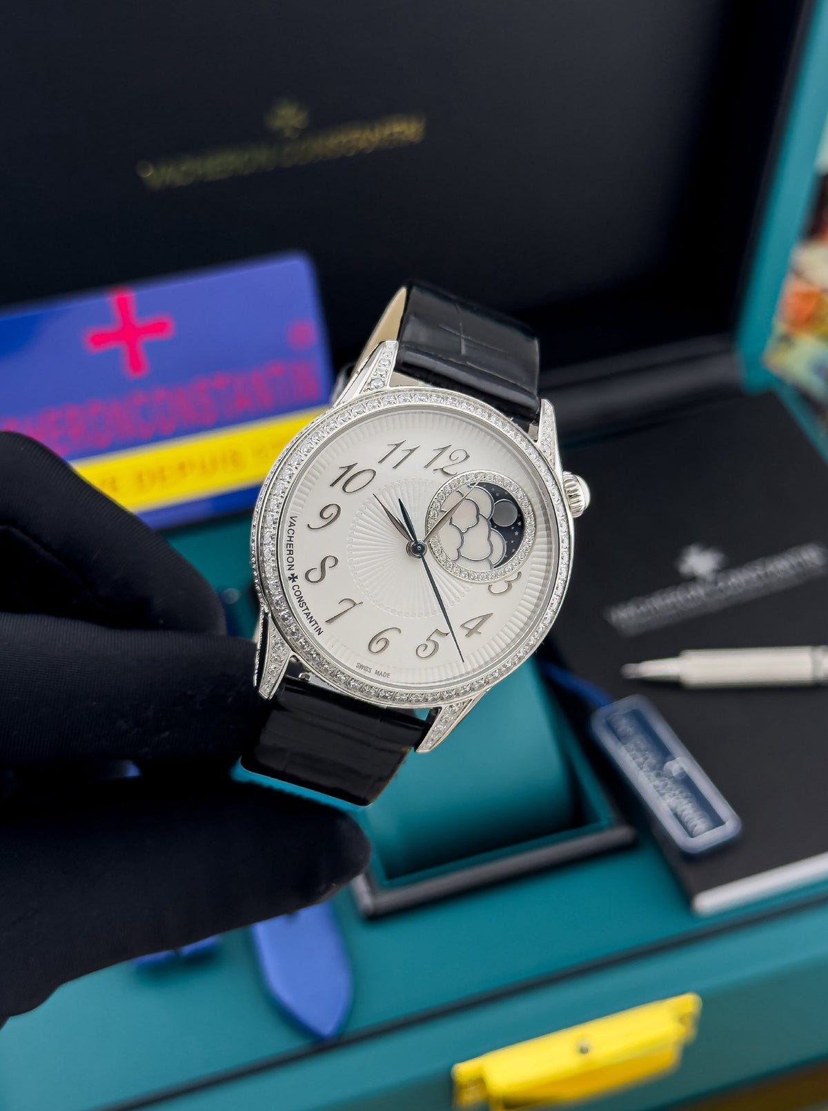 Vacheron Constantin Watch - Silver & Black