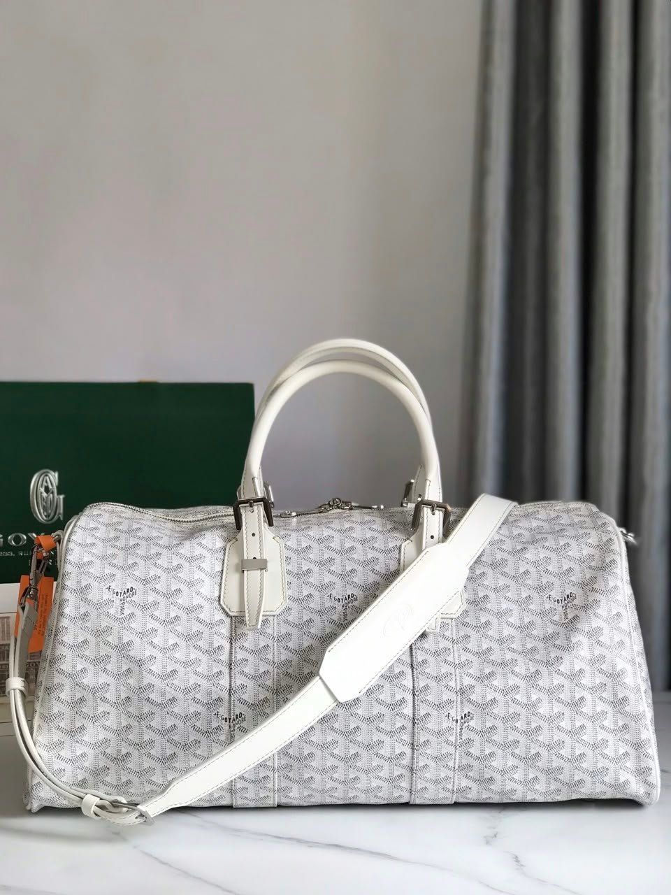 Goyard Boston Duffel Bag - White