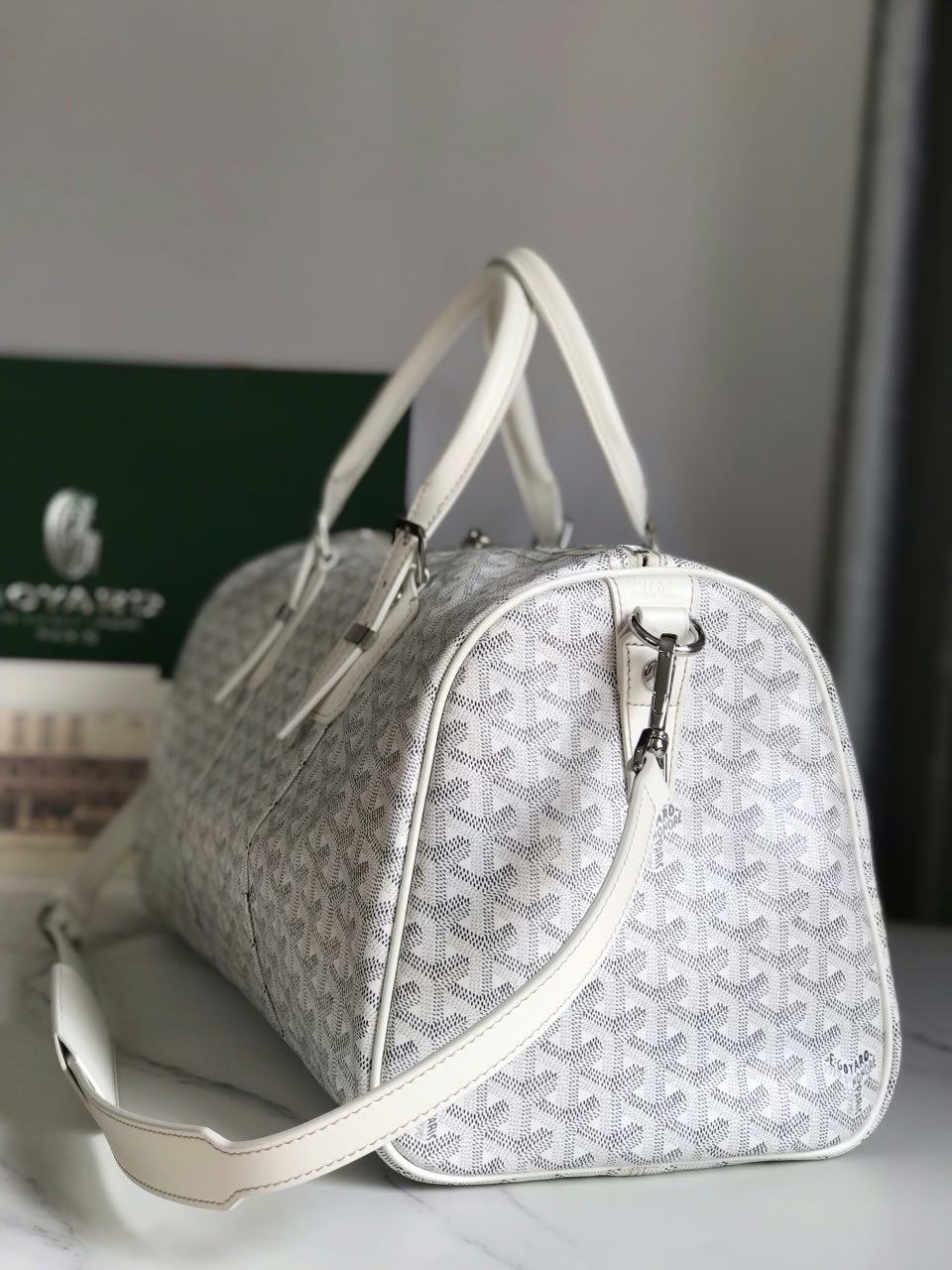 Goyard Boston Duffel Bag - White