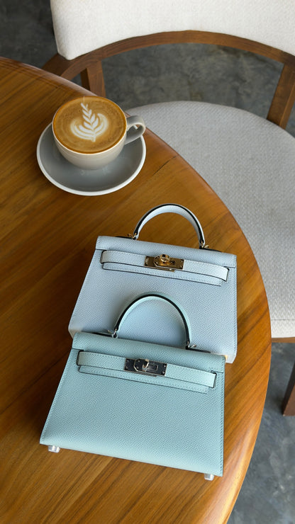 Hermes Mini Kelly Handbag - White