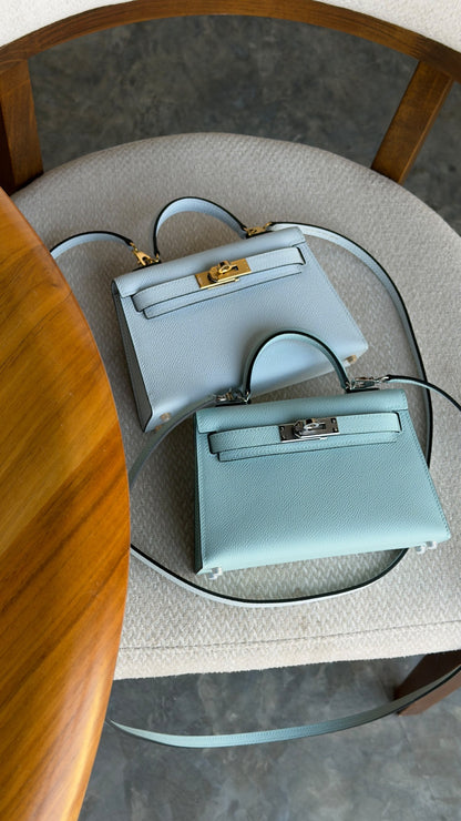Hermes Mini Kelly Handbag - White