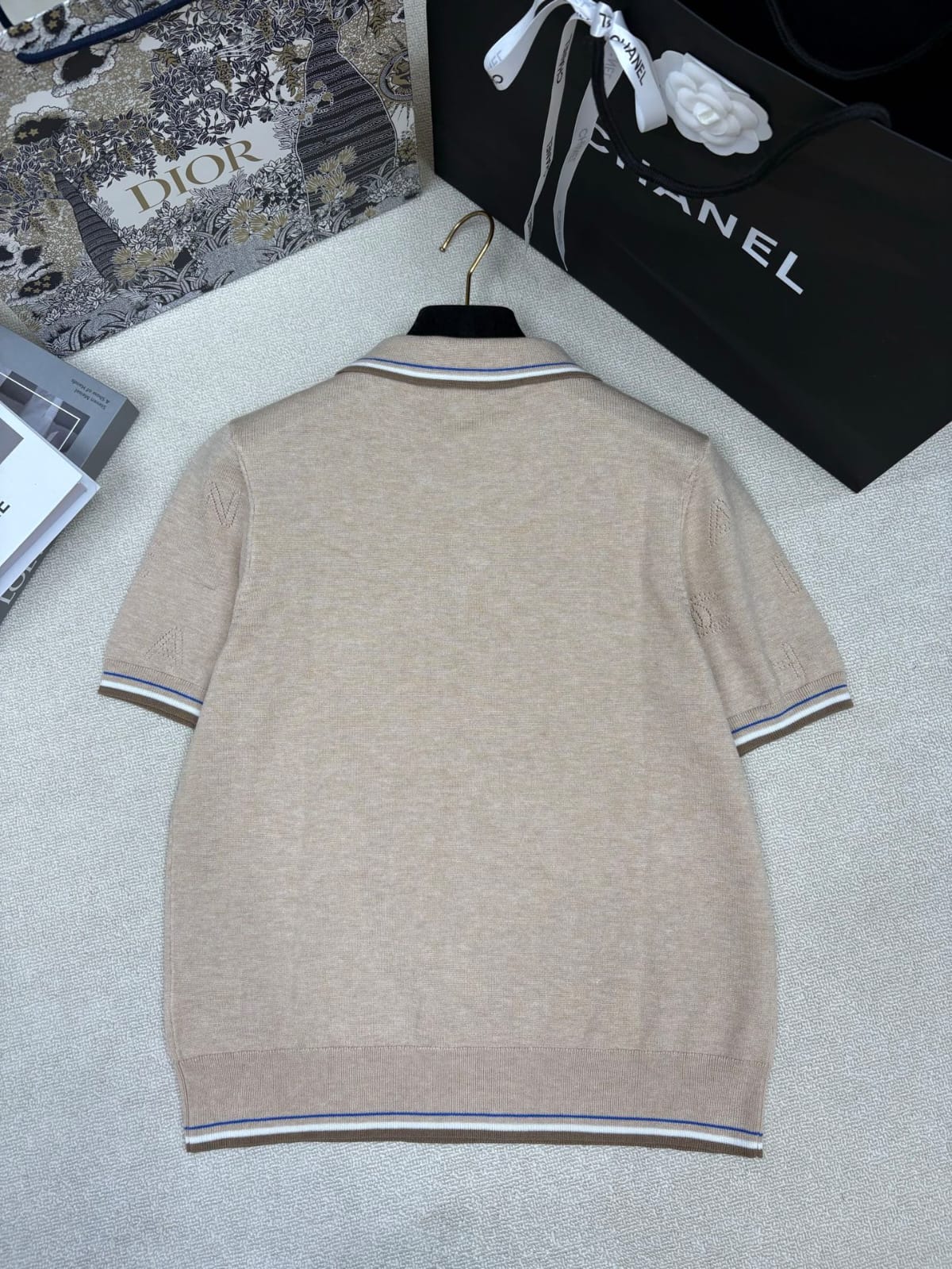 Chanel Polo Shirt - Beige, Pink