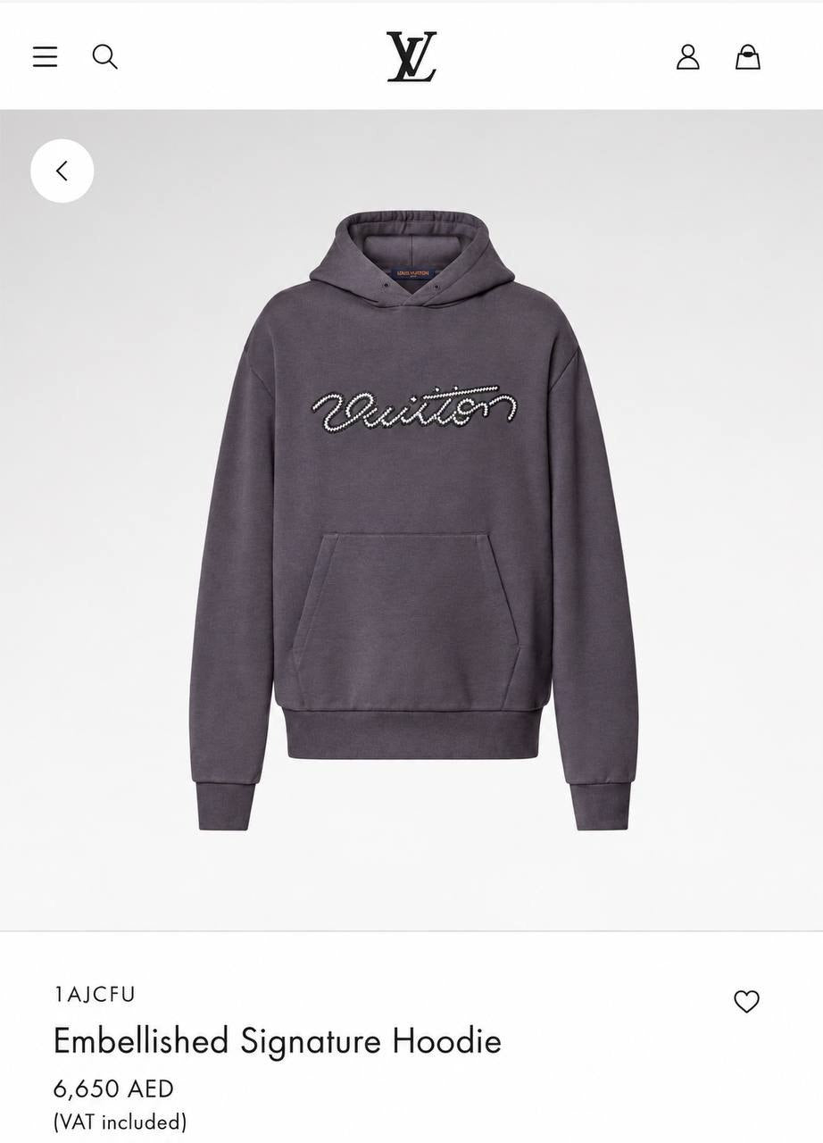Louis Vuitton Hoodie - Dark Grey