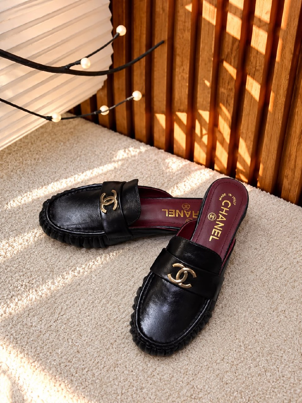 Chanel Ruched Sole Mule - Black