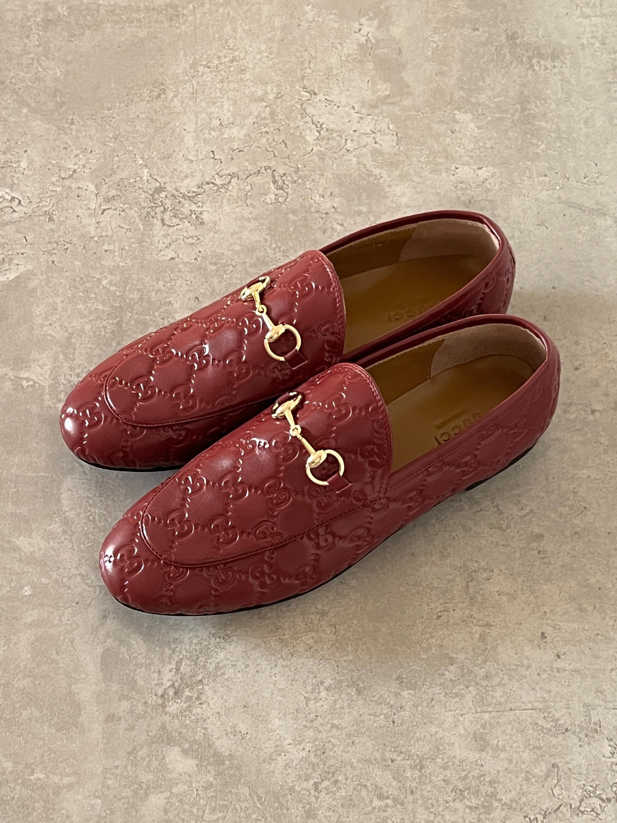Gucci Loafers - Burgundy Embossed