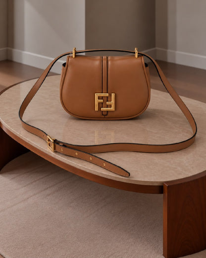 Fendi Crossbody Bag - Brown, White