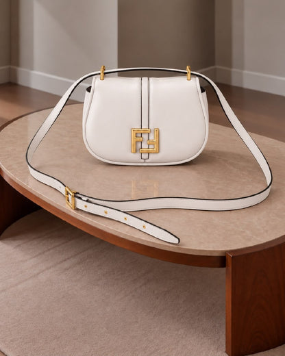 Fendi Crossbody Bag - Brown, White