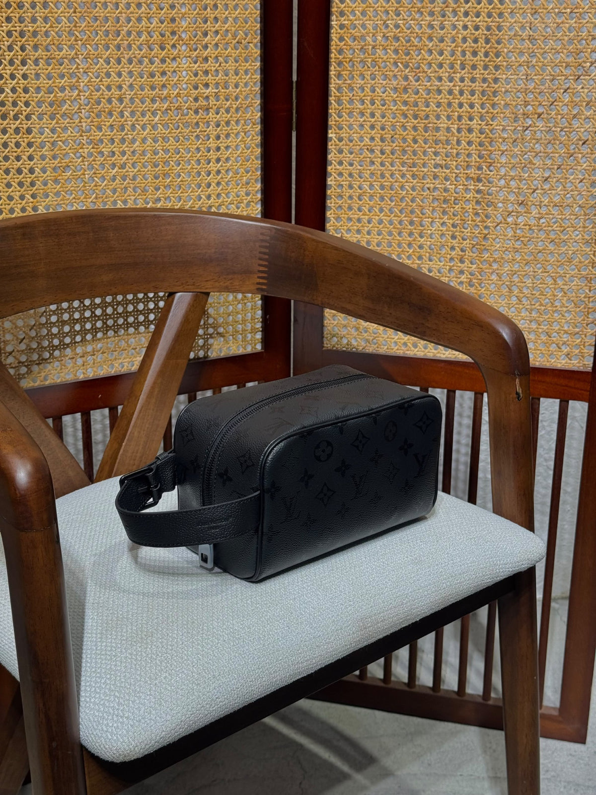 Louis Vuitton Makeup Bag - Black Embossed