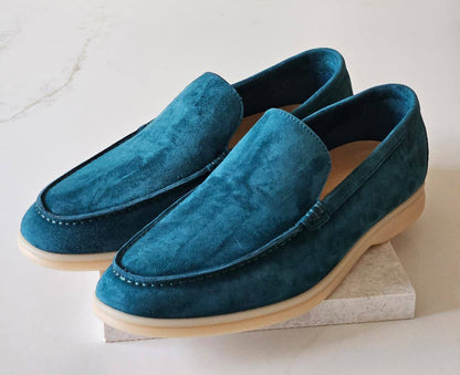 Loro Piana Loafers - Turquoise Blue Green