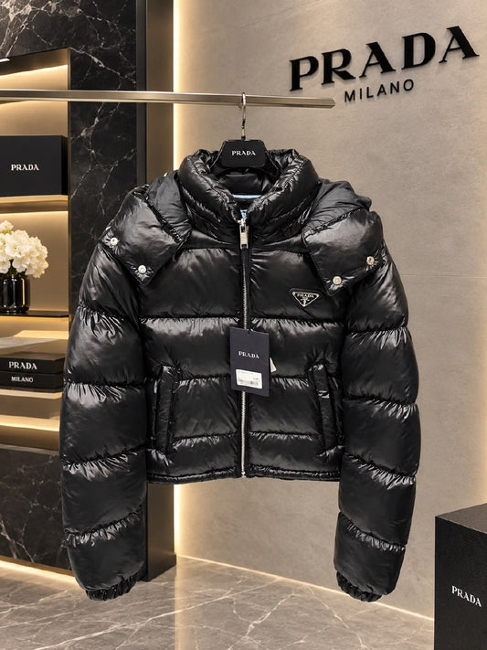 Prada Puffer Jacket - Black