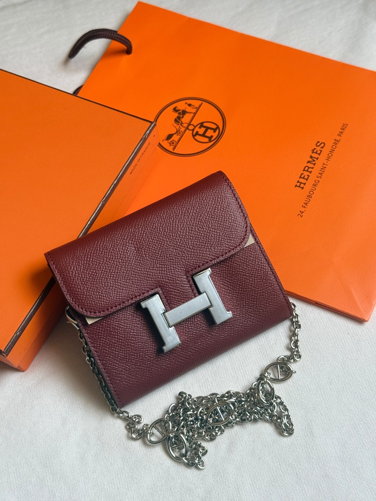 Hermès Crossbody Bag - Burgundy