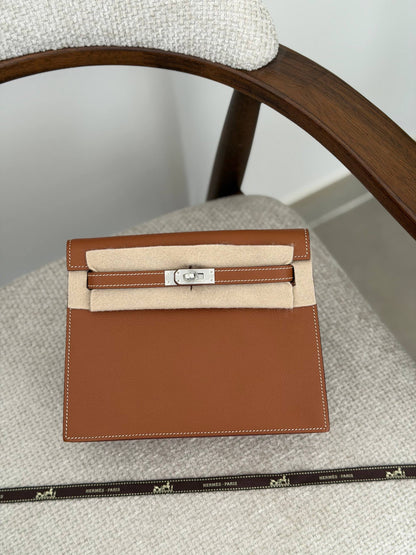 Hermès Kelly Dance Shoulder Bag - Brown