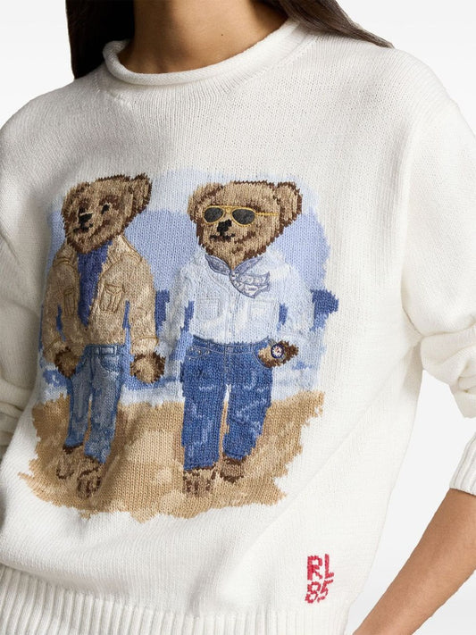 Ralph Lauren Polo Bear Sweater - White