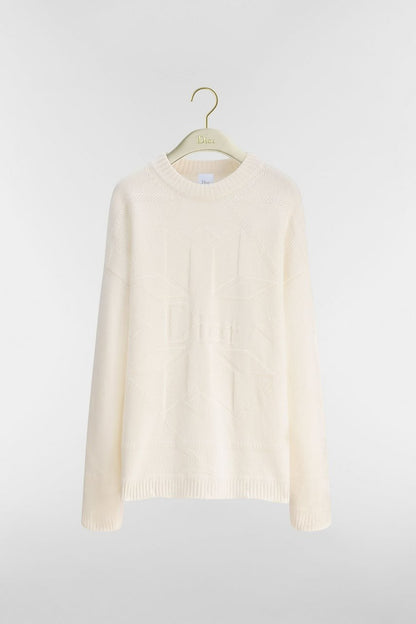 Dior Geometric Sweater - White