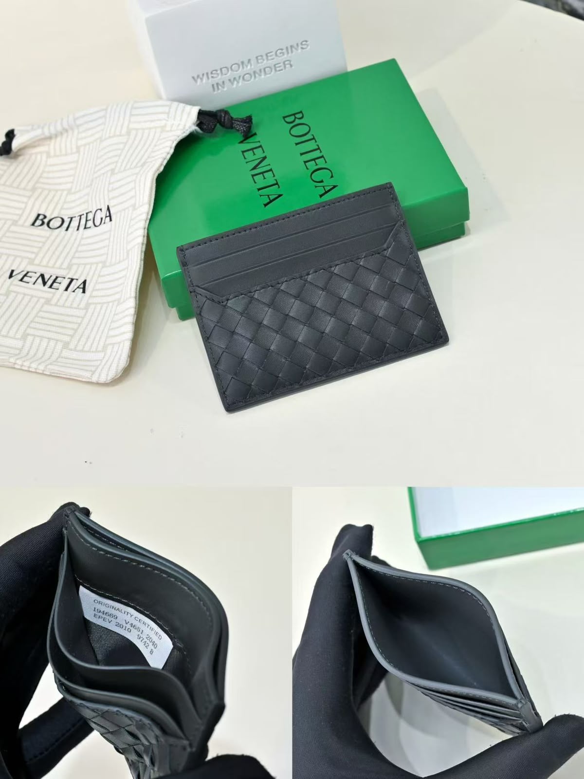 Bottega Veneta Card Holder - Grey