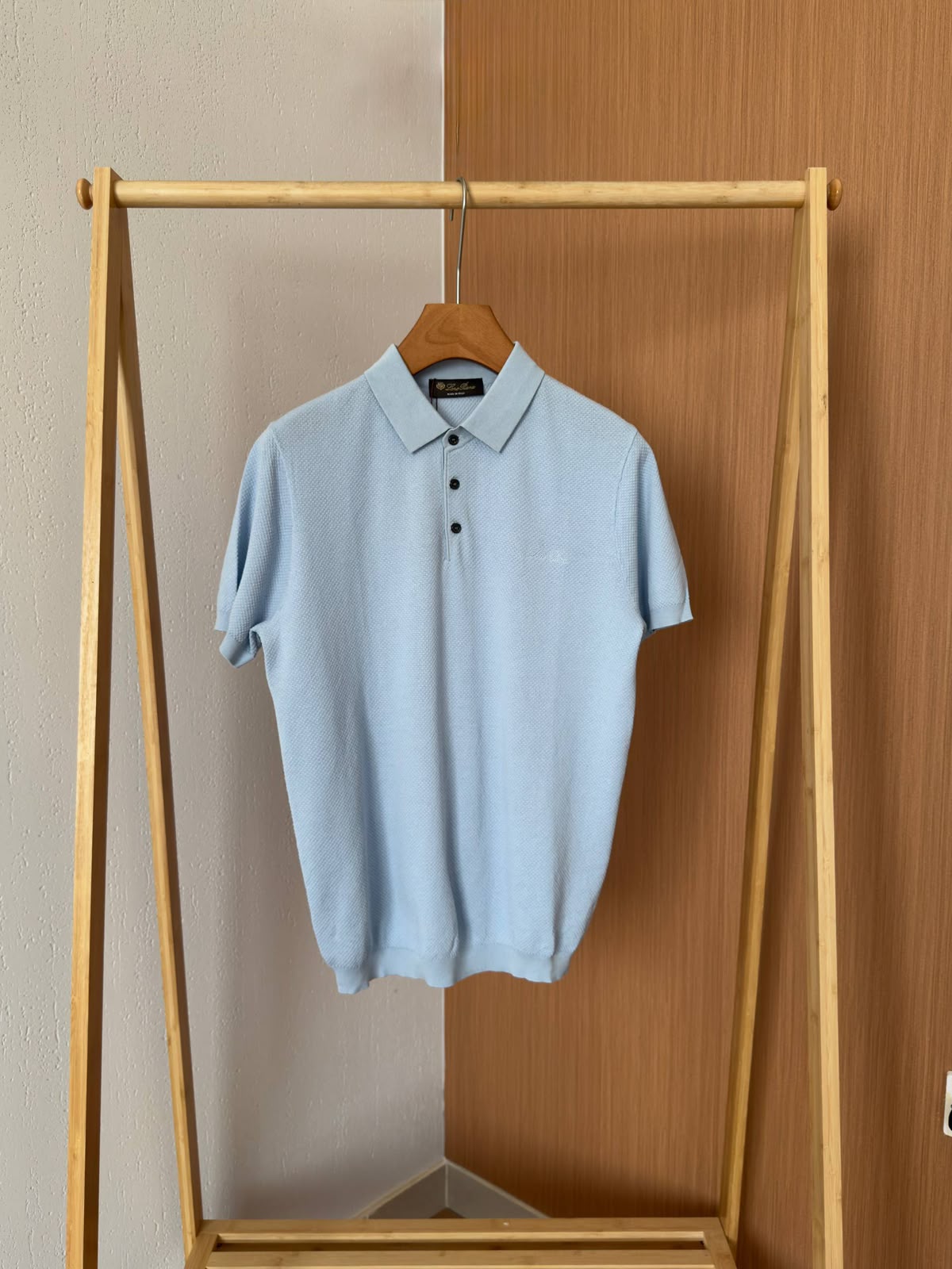Loro Piana Polo Shirt - Light Blue, White, Black, Burgundy