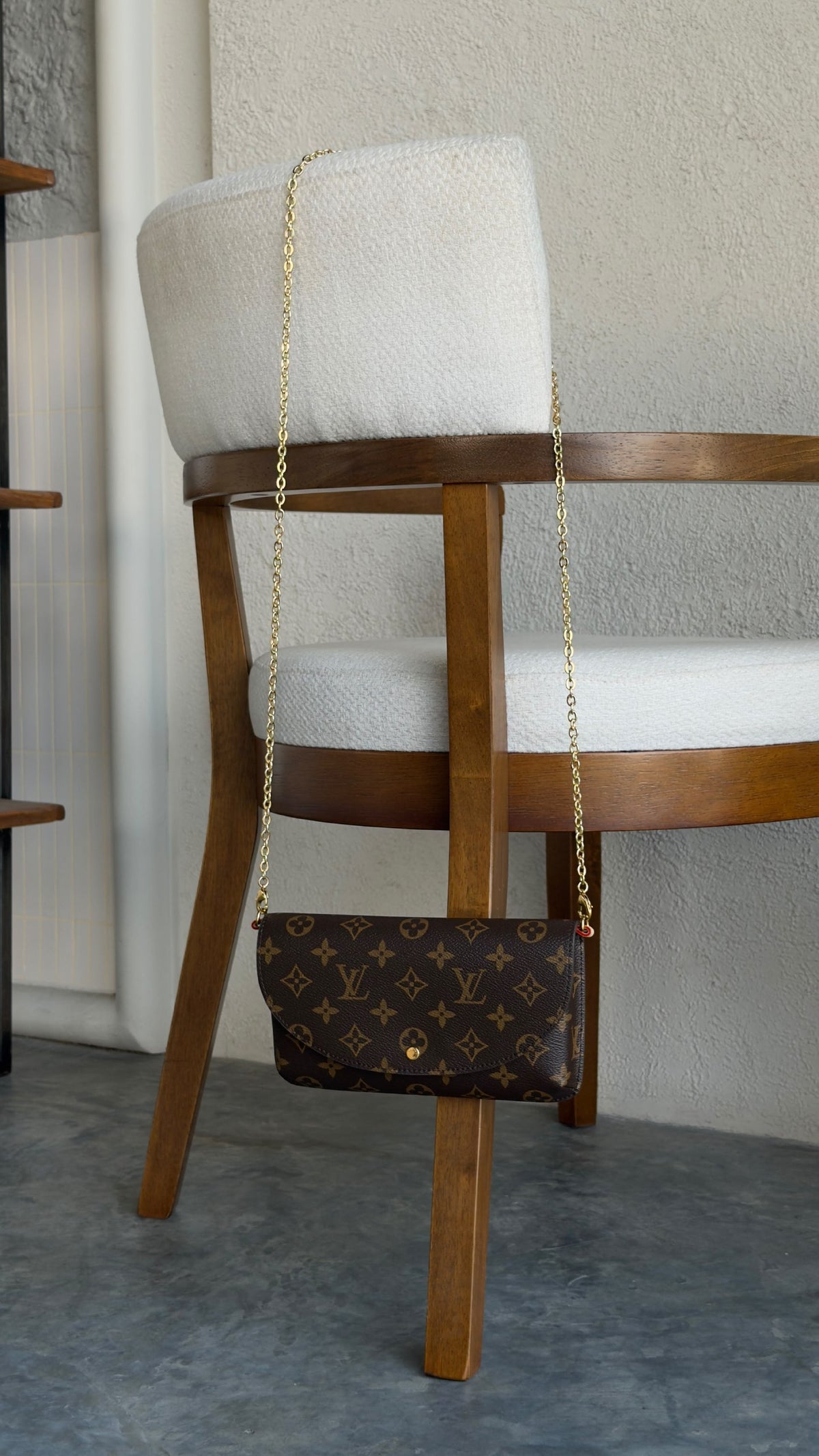 Louis Vuitton Wallet On Chain Trotter - Brown Monogram