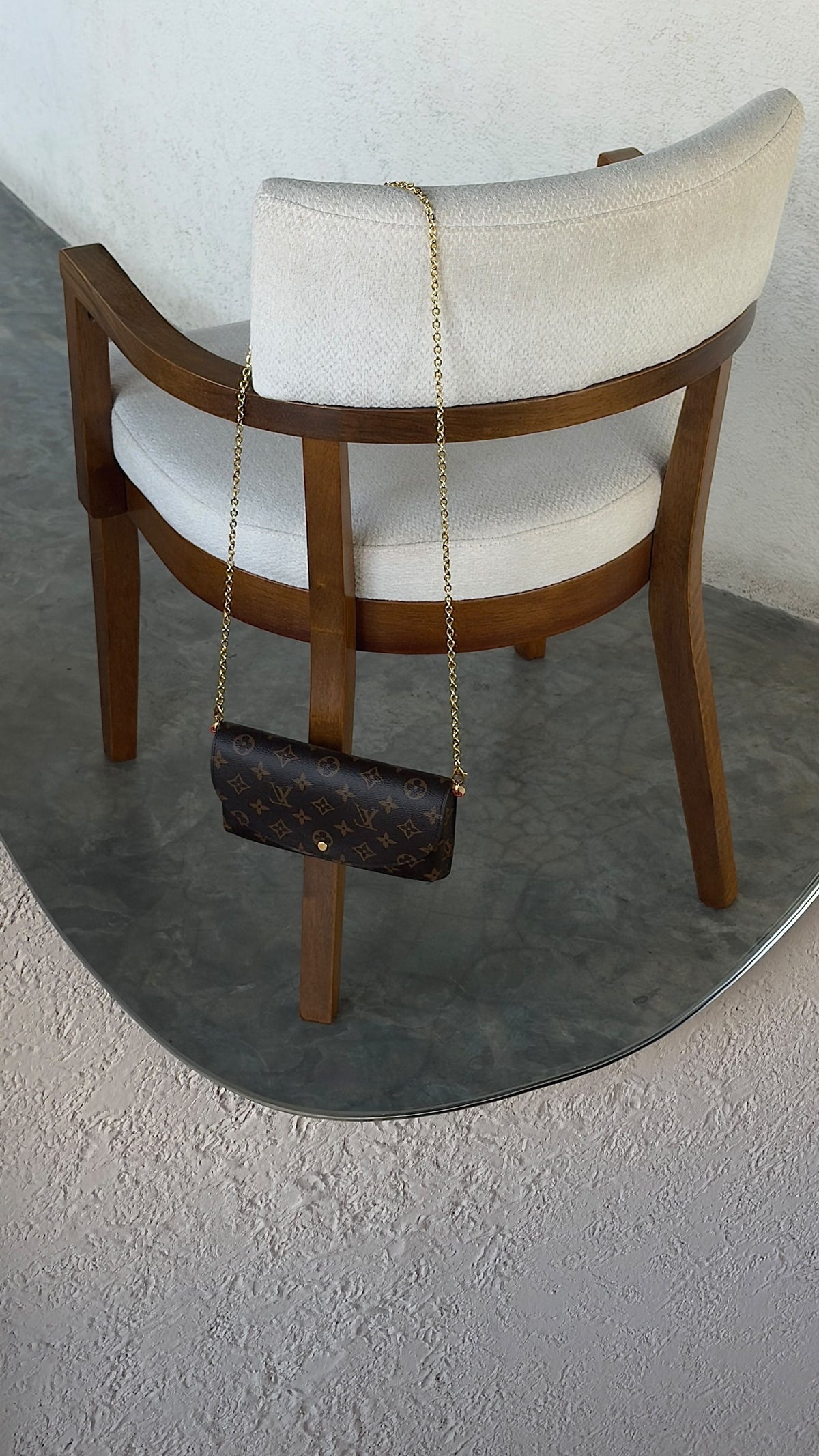 Louis Vuitton Wallet On Chain Trotter - Brown Monogram