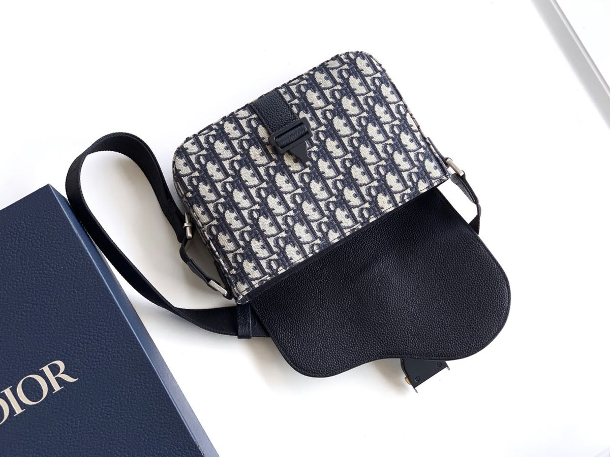 Dior Crossbody Bag Saddle Flap - Beige Monogram