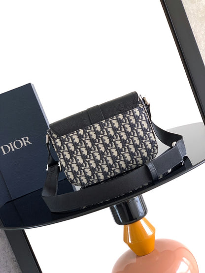 Dior Crossbody Bag Saddle Flap - Beige Monogram