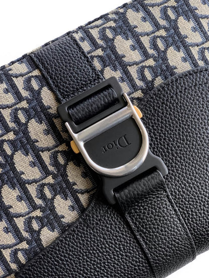 Dior Crossbody Bag Saddle Flap - Beige Monogram