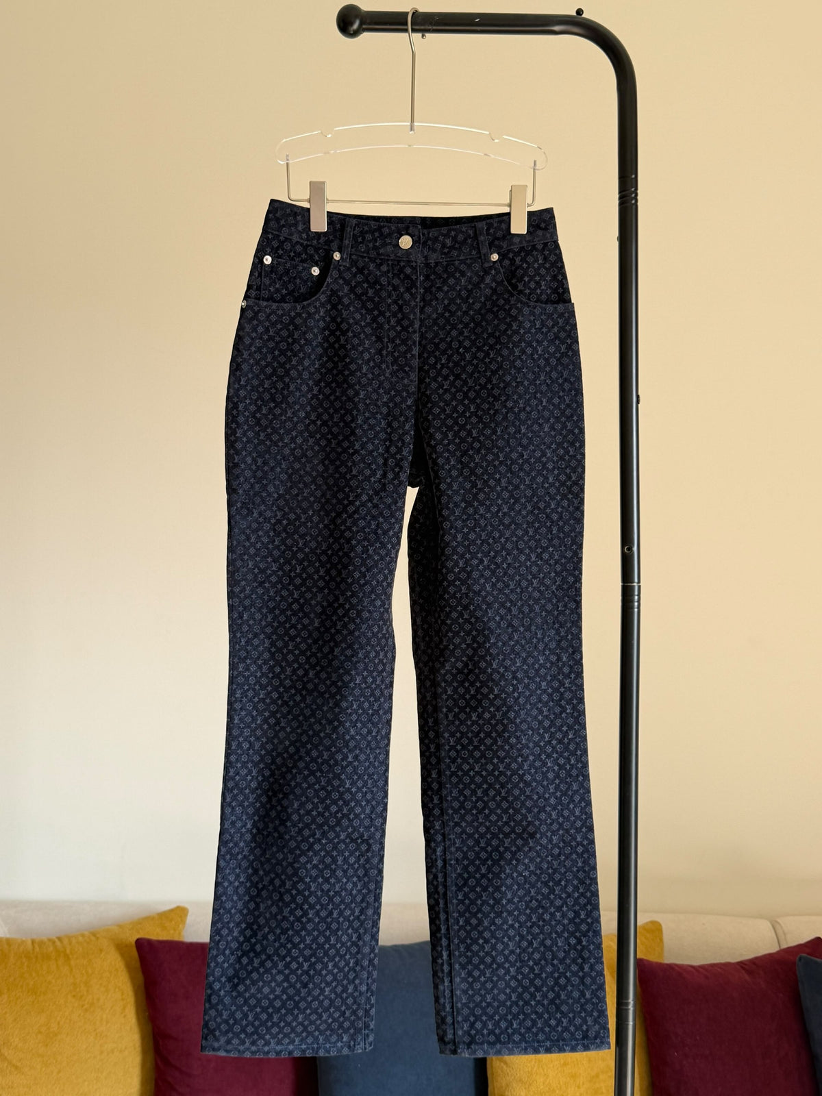 Louis Vuitton Jeans Pants - Navy Monogram