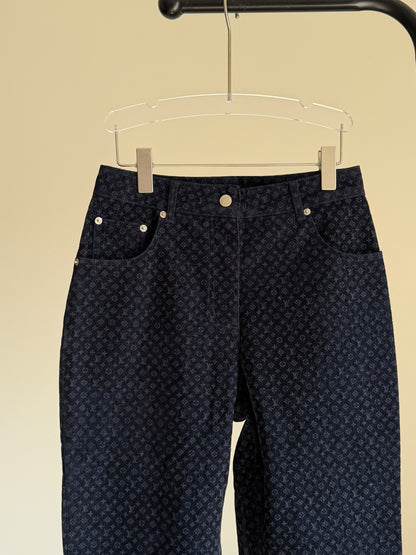 Louis Vuitton Jeans Pants - Navy Monogram