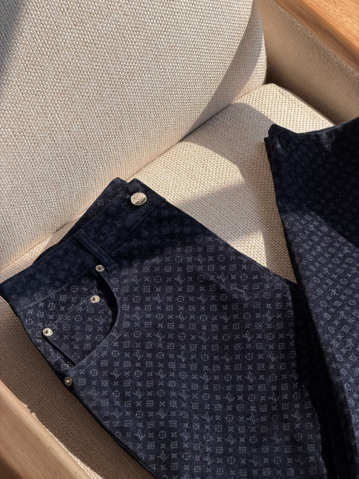 Louis Vuitton Jeans Pants - Navy Monogram