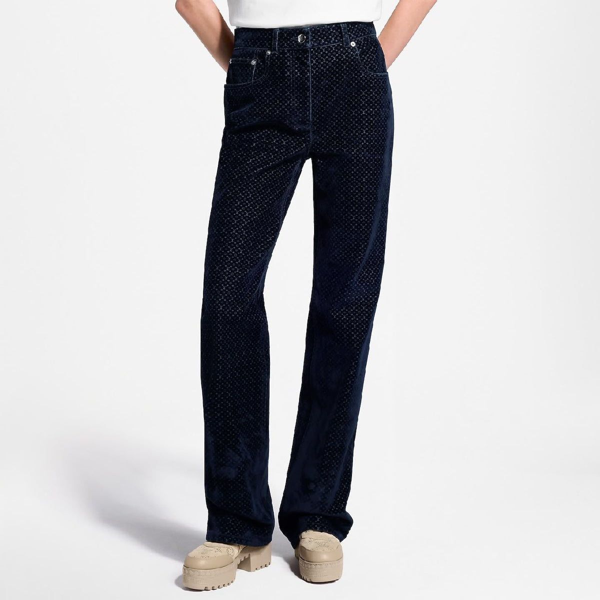 Louis Vuitton Jeans Pants - Navy Monogram