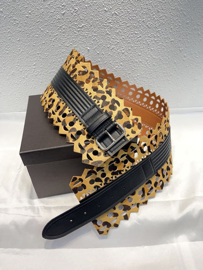 Alaïa Belt - Leopard Leopard Print