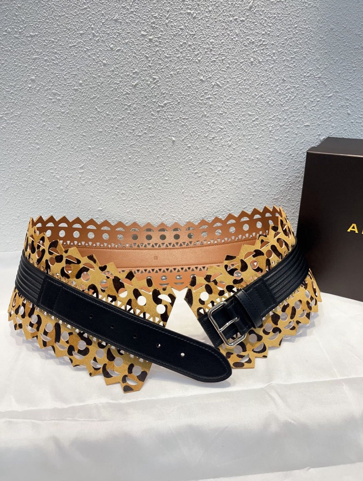 Alaïa Belt - Leopard Leopard Print