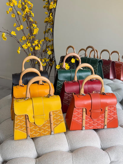 Goyard Handbag - Black, Green, Yellow, Red, Burgundy, Orange