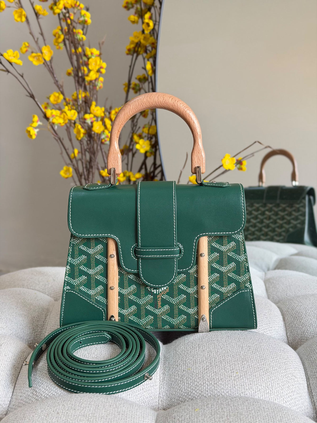 Goyard Handbag - Black, Green, Yellow, Red, Burgundy, Orange